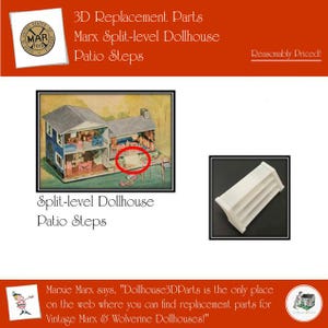 MARX Split-Level Dollhouse:  Patio Steps