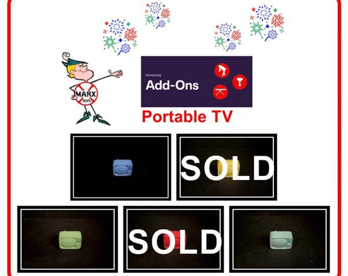 3D Printed MARX 1/2" Scale Furniture Accessory Piece - Living Room Portable TV!