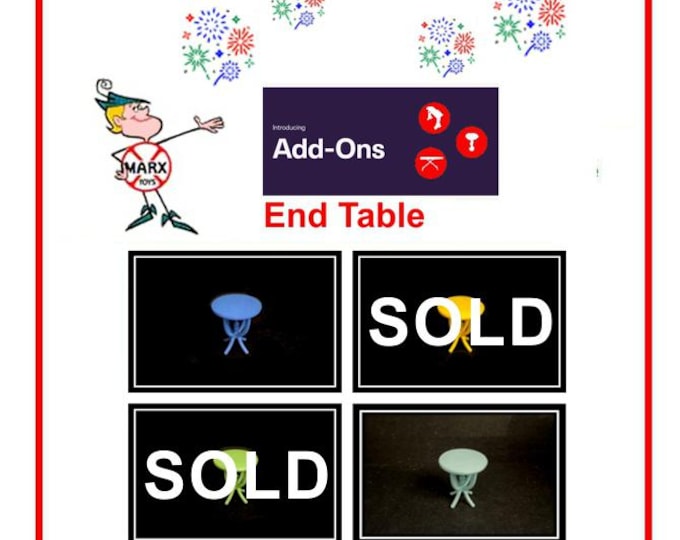 3D Printed MARX 1/2" Scale Furniture Accessory Piece - Living Room End Table!