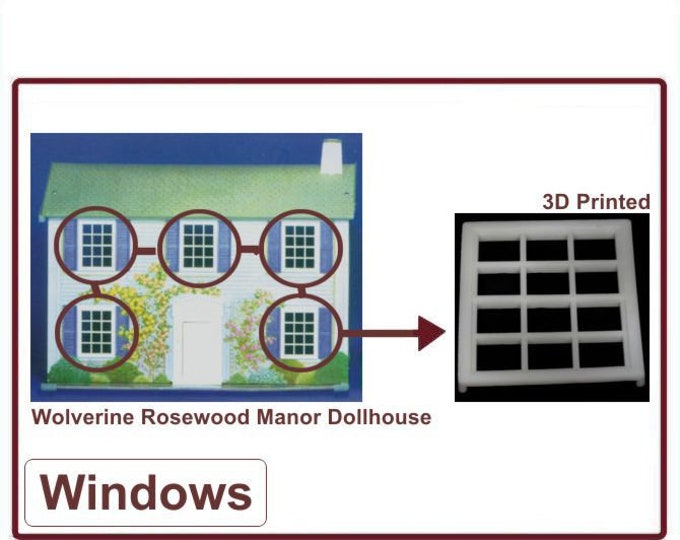 Wolverine Rosewood Manor Dollhouse:  Windows
