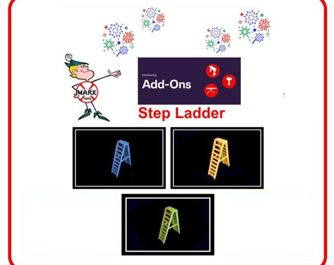 3D Printed MARX 1/2" Scale Furniture Accessory Piece - Patio/Outdoor Step Ladder!