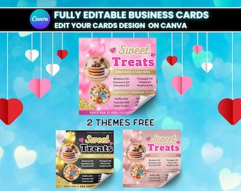 Bageriflyer, gör-det-själv-flyermalldesign, flygblad för läckra bakverk, flygblad för sötsaker, flygblad för bakverksrea, flygblad för dessert, flygblad för företag med färdiga tårtor