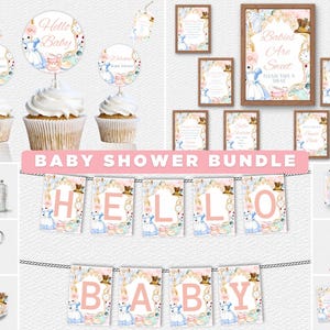 Alice in Wonderland Baby Shower Bundle |Whimsical Tea Party Theme|Garden Party Baby Shower Ideas Baby Shower Bundle Girl Invitation