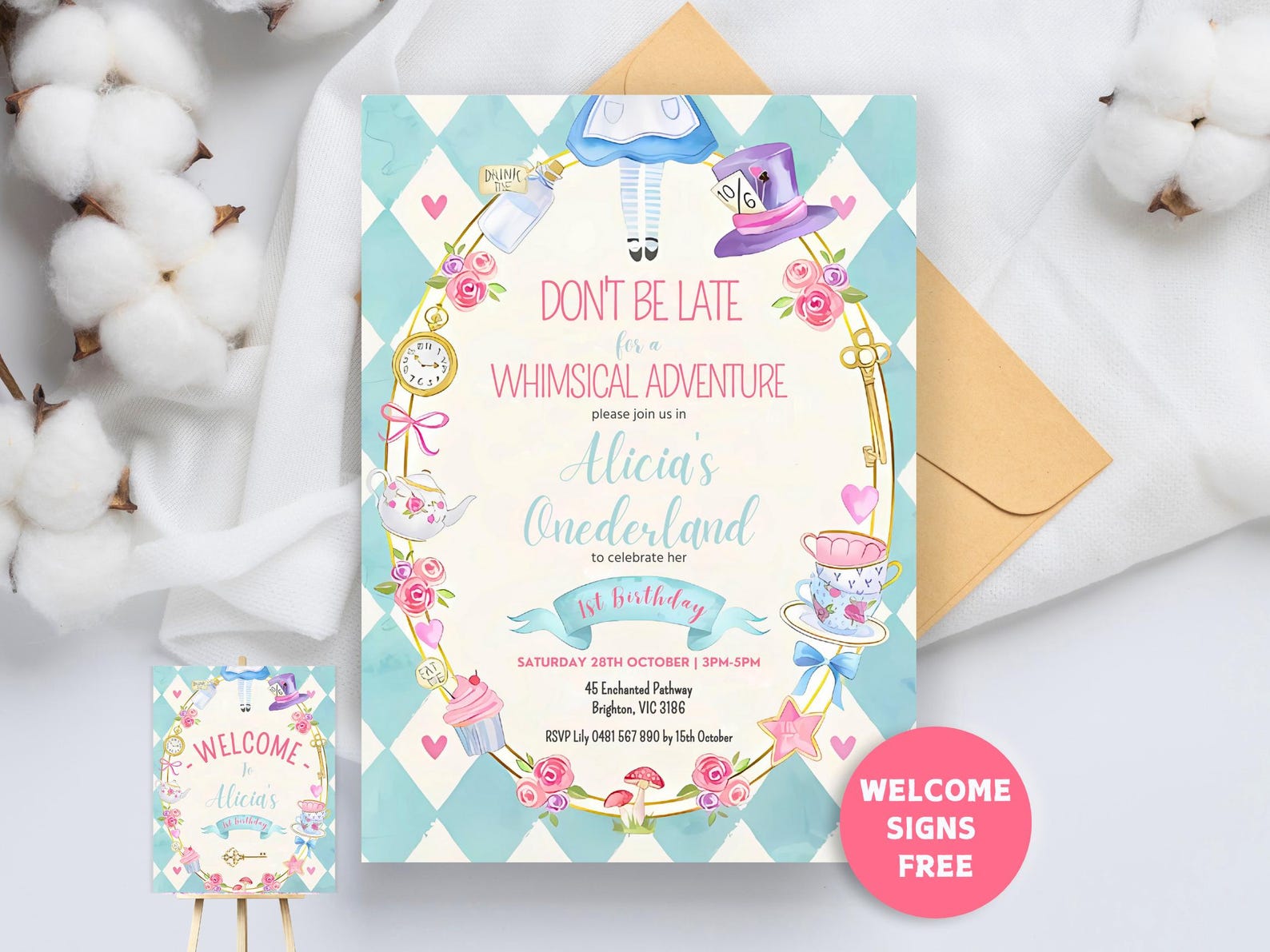 Whimsy Prom Invite Whimsical Invitation ,alice in Wonderland Birthday Invitation ...