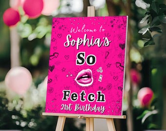 Any Age Mean Girls Birthday Party Sign , Mean Girls Welcome Poster ,Mean Girls Birthday, Mean Girls Party Decor ,Mean Girls Night Invitation