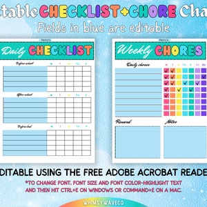 Homeschool Planner Printable, Homeschool Planner,2024-2025 Planner School Calendar Chore Charts For Kids Homeschool PlannerChore Chart image 2