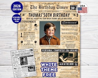 50th Birthday Newspaper Poster | Back in 1976 fun facts , 1976 birthday poster, 50th Birthday Gift , 50th Birthday Decorations