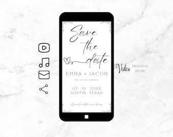 Save Our Date Video Invitation , Save the Date Motion Invitation | Wedding Video Invitation | Motion Video Invite | Wedding Video Invitation