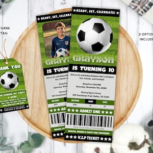 Fußball-Karte Geburtstagseinladung, Fußball-Karte Party einladen, Karte für Jungen-Geburtstag einladen, Fußball-Party, Sport-Geburtstags-Einladung