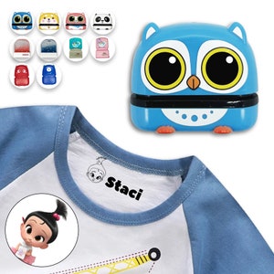 Timbro con nome per abbigliamento bambini / Timbro personalizzato / Timbri per bambini / Etichette per abbigliamento per bambini / Timbro con nome personalizzato / Timbri con nome per bambini