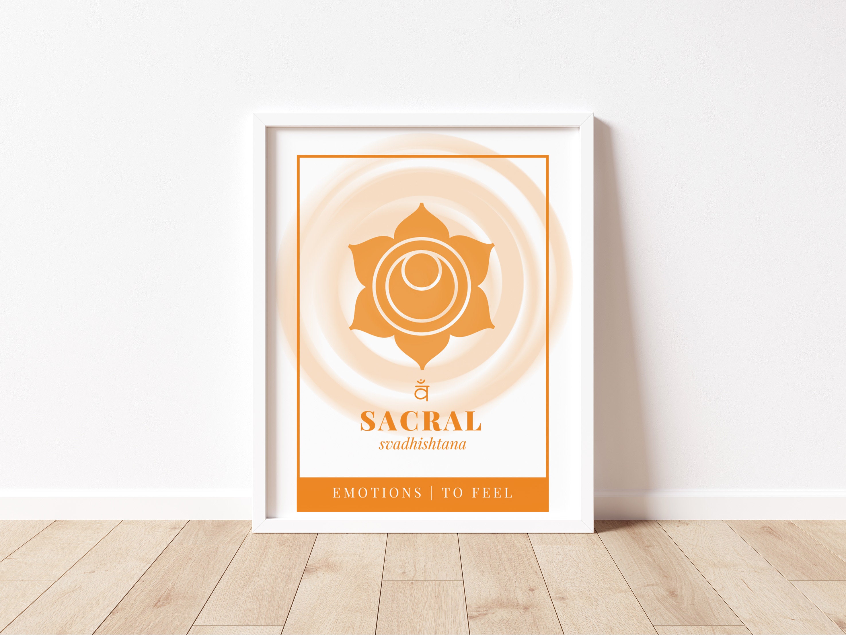 Sacral Chakra Poster, Chakra Poster, Spiritual Poster, Svadhishtana Poster, Chakra Printable Art ...