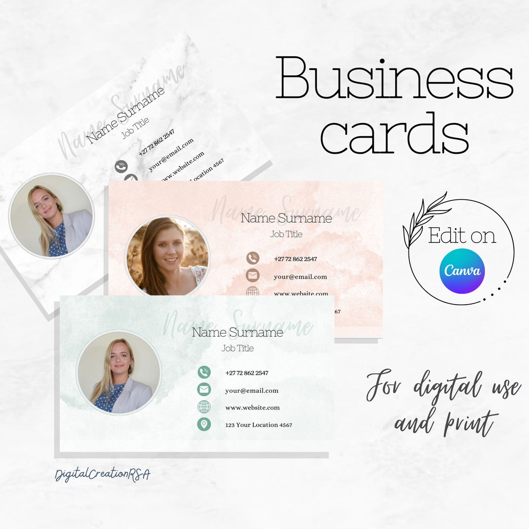 Chipotle Business Card Example Business Card Template - Etsy