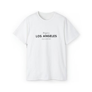 t-shirt bonjour Los Angeles unisexe