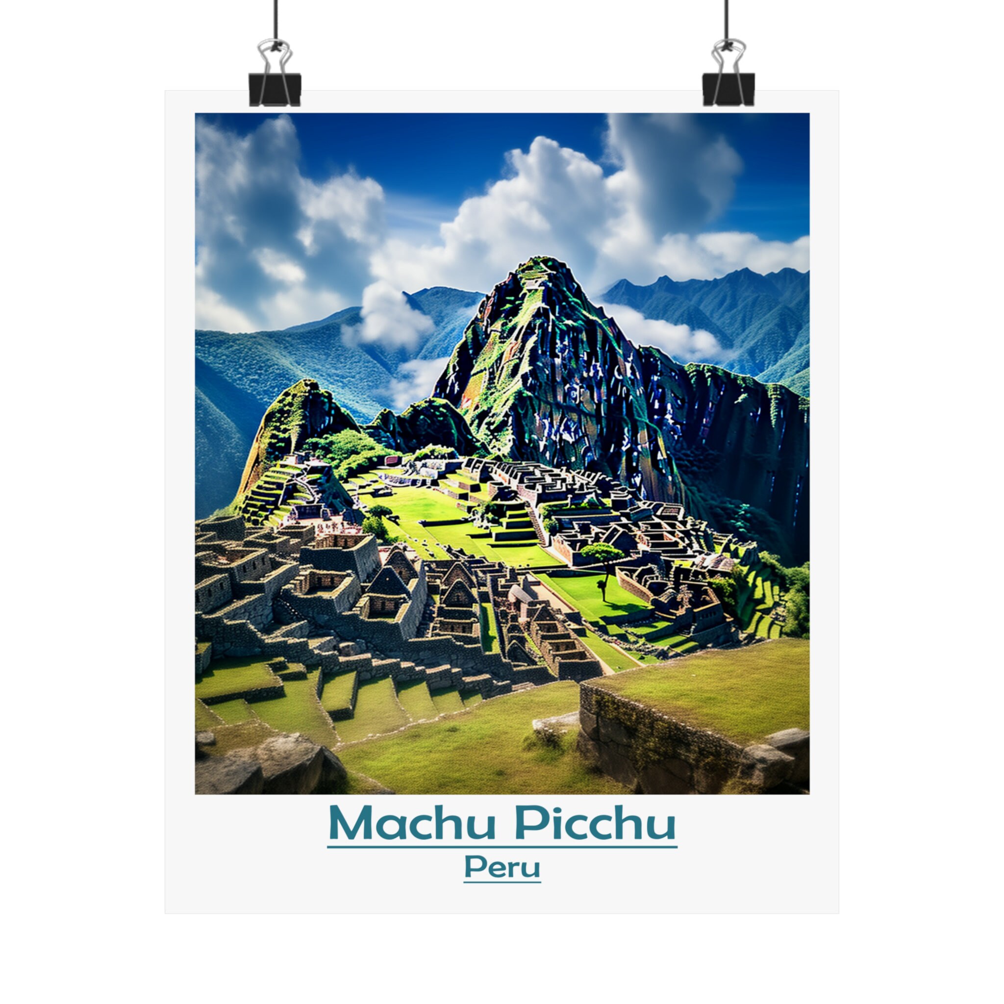 Machu Picchu Machu Picchu Travel Print Wall Art Machu Picchu Wall ...