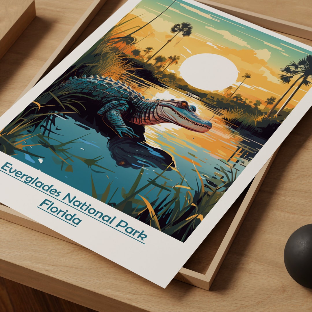 Everglades Poster, National Park, Everglades Print, Everglades, Travel