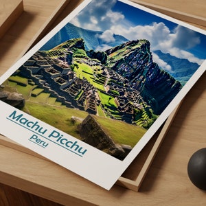 Machu Picchu Machu Picchu Travel Print Wall Art Machu Picchu Wall Hanging Home Décor Machu Picchu Gift Art Lovers Peru Art Lover Gift Peru