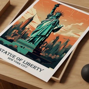 New York Travel Print, Statue of Liberty Wall Art , New York poster, New York Travel Poster, Statue of Liberty Poster, Travel Wall Print