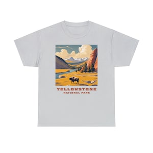 Yellowstone t-shirt, Yellowstone National Park Tee shirt, Wyoming Montana Gift | Custom Design Graphic Unisex t-shirt, Yellowstone shirt