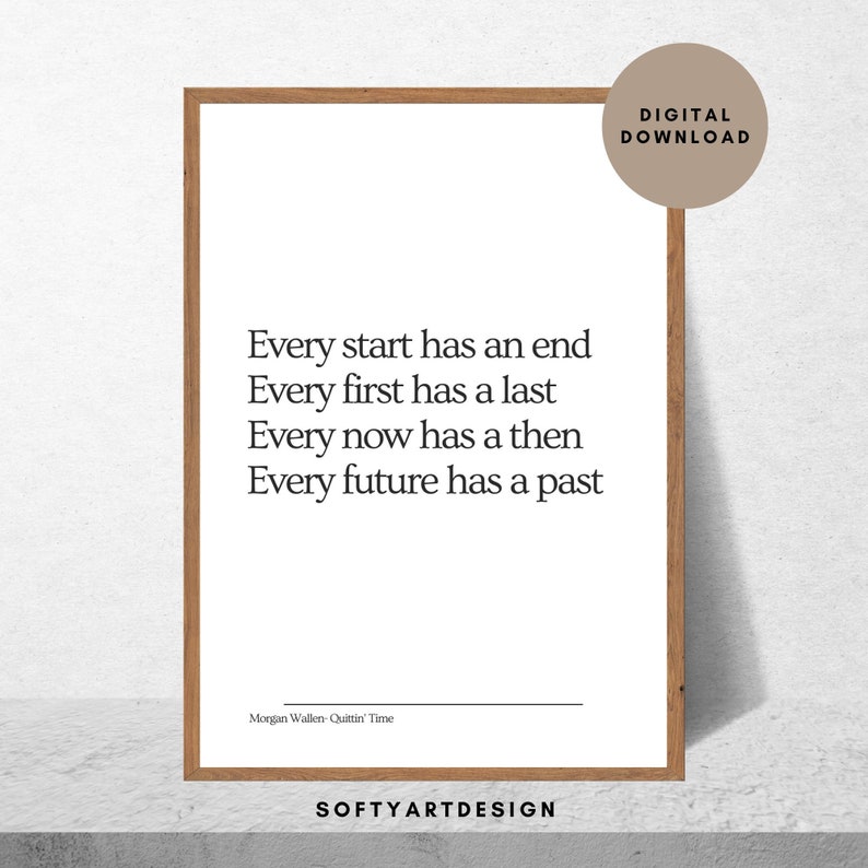 Wallen Lyric Printable Wall Art Digital Download, Printable Wall