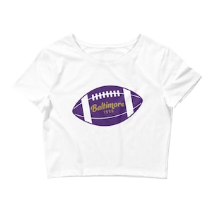 Baltimore Ravens Football Crop Tee