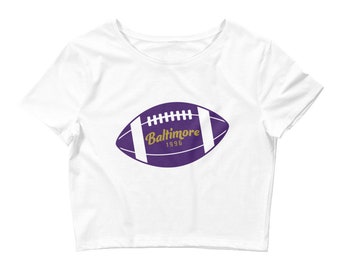 Baltimore Ravens Football Crop Tee