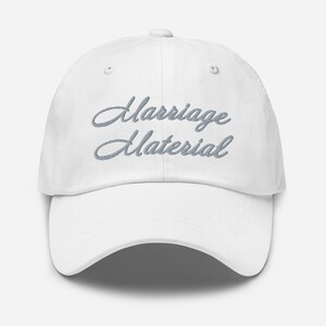 Marriage Material Baseball Hat - Grey