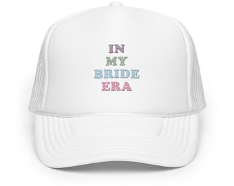 In My Bride Era White Trucker Hat - Taylor Swift Bride Hat