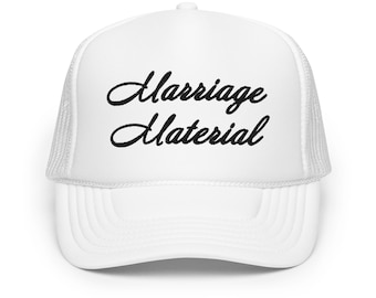 Marriage Material Trucker Hat - Black