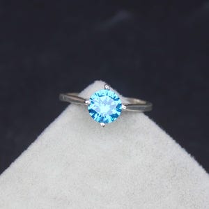 Blue Apatite Ring S925 Sterling Silver ring Statement Ring, Wedding Ring, Gift For Women, Unique Ring anniversary ring Handmade Ring gift