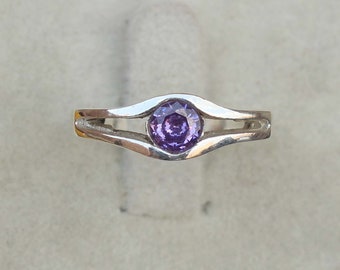 Purple Kunzite Ring - Sterling Silver Handmade Gemstone