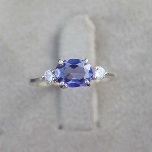 Handmade tanzanite ring Wedding ring Natural tanzanite Anniversary ring Handmade Ring 925 sterling silver ring December birthstone