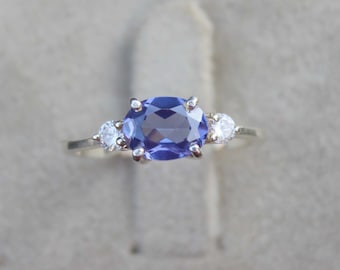 Handmade tanzanite ring Wedding ring Natural tanzanite Anniversary ring Handmade Ring 925 sterling silver ring December birthstone