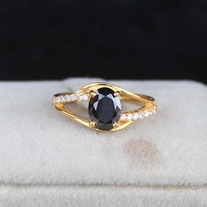 Natural Black Onyx Ring-Handmade Silver Ring-925 Sterling Silver Ring-Black Onyx Designer Ring-Gift for her-December Birthstone-Promise Ring