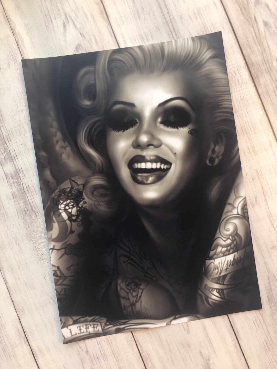 Marilyn Monroe Print Pop Art Photography Wall Art Wall Etsy