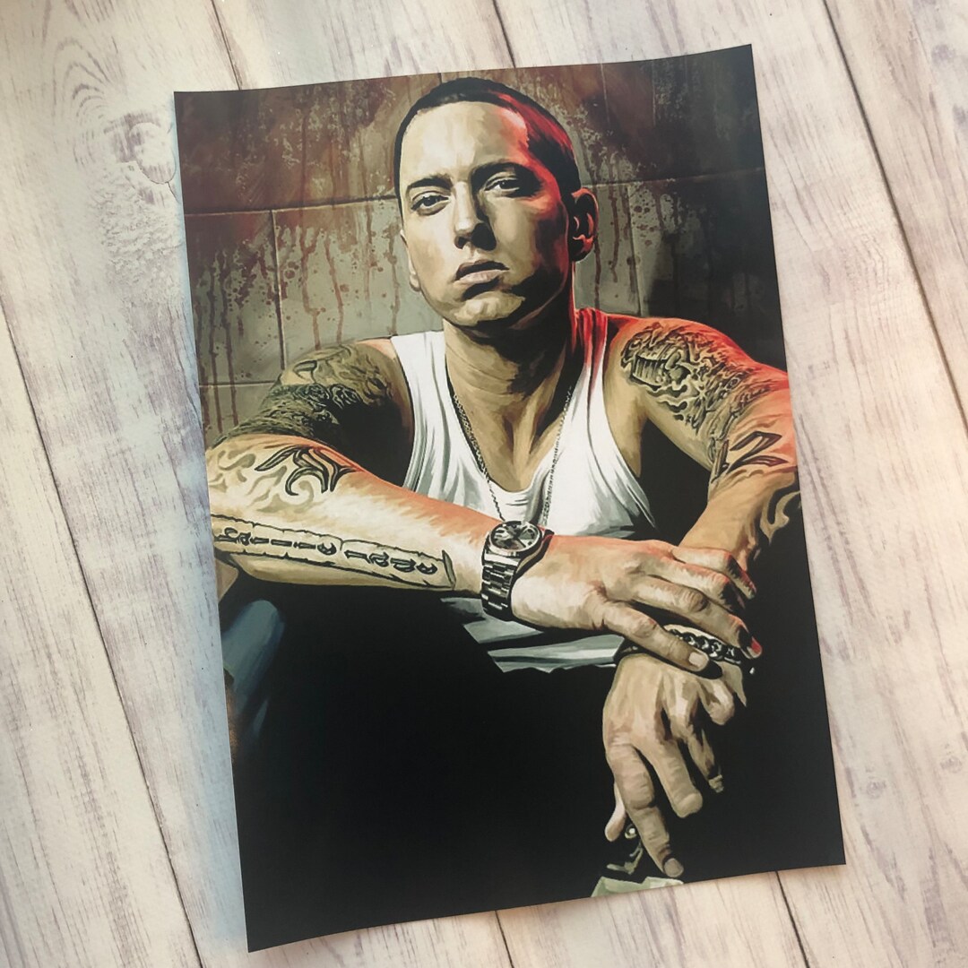 Eminem Print Pop Art Music Art Artist Wall Art Wall Etsy