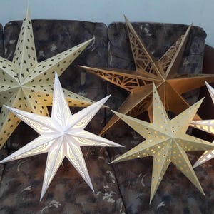 Christmas Paper Star Lantern - Digital File EPS SVG