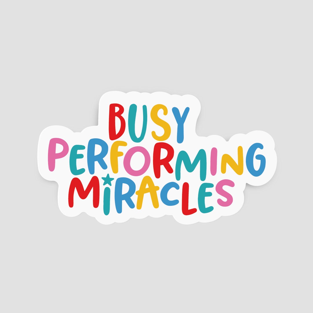 Miracle Base Sticker Miracle Worker Gloss Vinyl Sticker Notebooks Laptop Water Bottles - Etsy