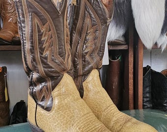 Mens Bison Cowboy Boots Handmade by the Sanders