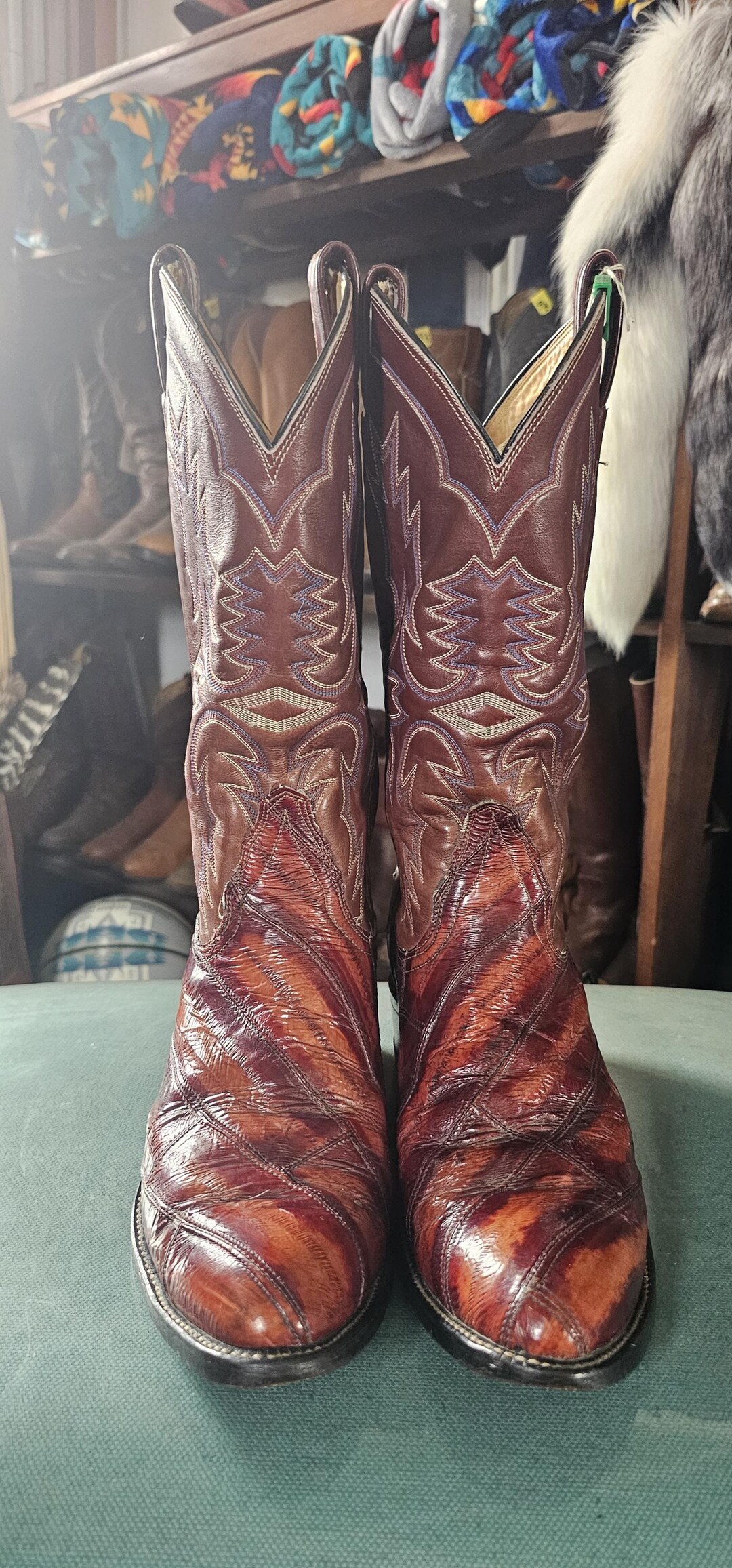 Tony Lama Eel Boots - Etsy display picture 1