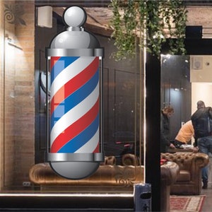 Barber Pole Window Decal
