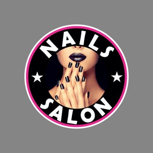Nails Salon Window Decal