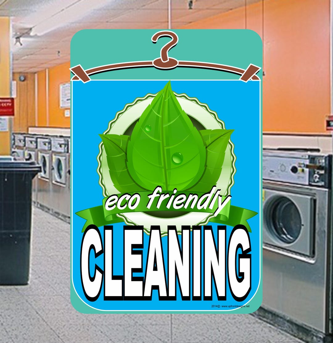 Eco Friendly Cleaning Long Window Decal - Etsy