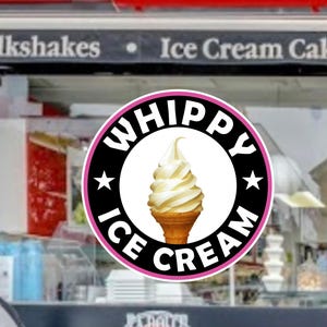 Whippy Ice Cream Window Decal