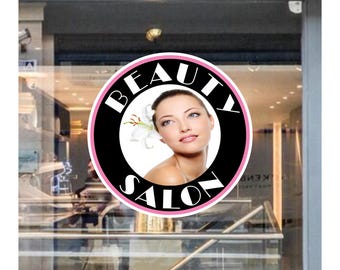 Beauty Salon Window Decal Sticker