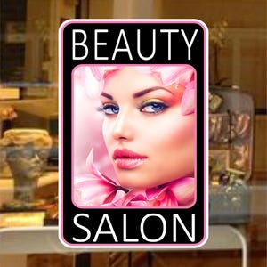 Beauty Salon Window Decal