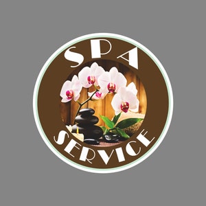 Spa Service Window Decal