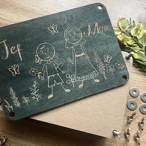 Prensa de madera para flores, prensa de bolsillo para flores, kit de prensa para secar plantas y flores, regalo de cumpleaños, regalo de último minuto para mamá, afición a los herbarios.