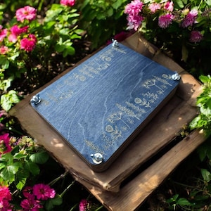 Pressa per fiori in legno, pressa tascabile per fiori, kit pressa per essiccare piante e fiori, regalo di compleanno, regalo dell'ultimo minuto per la mamma, hobby dell'erbario