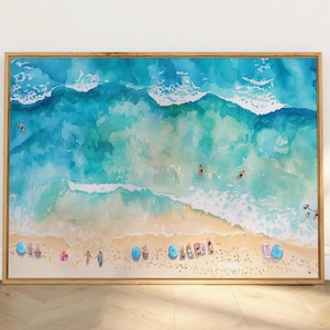 Beach Print Wall Art Minimalist Coastal Beach Printable Wall Art Trendy Ocean Posters Beach Art Prints Digital Download