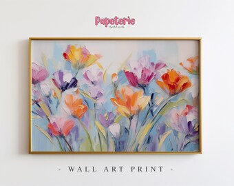 Spring Wall Decor Print Floral Decor Vintage Spring Wall Art Farmhouse Decor Easter Decor Floral Print Spring Print Digital